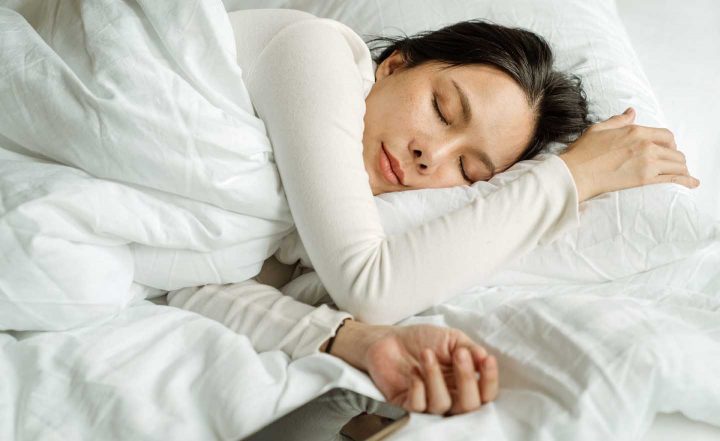 An anxious person sleeping -  Photo by Ketut Subiyanto from Pexels